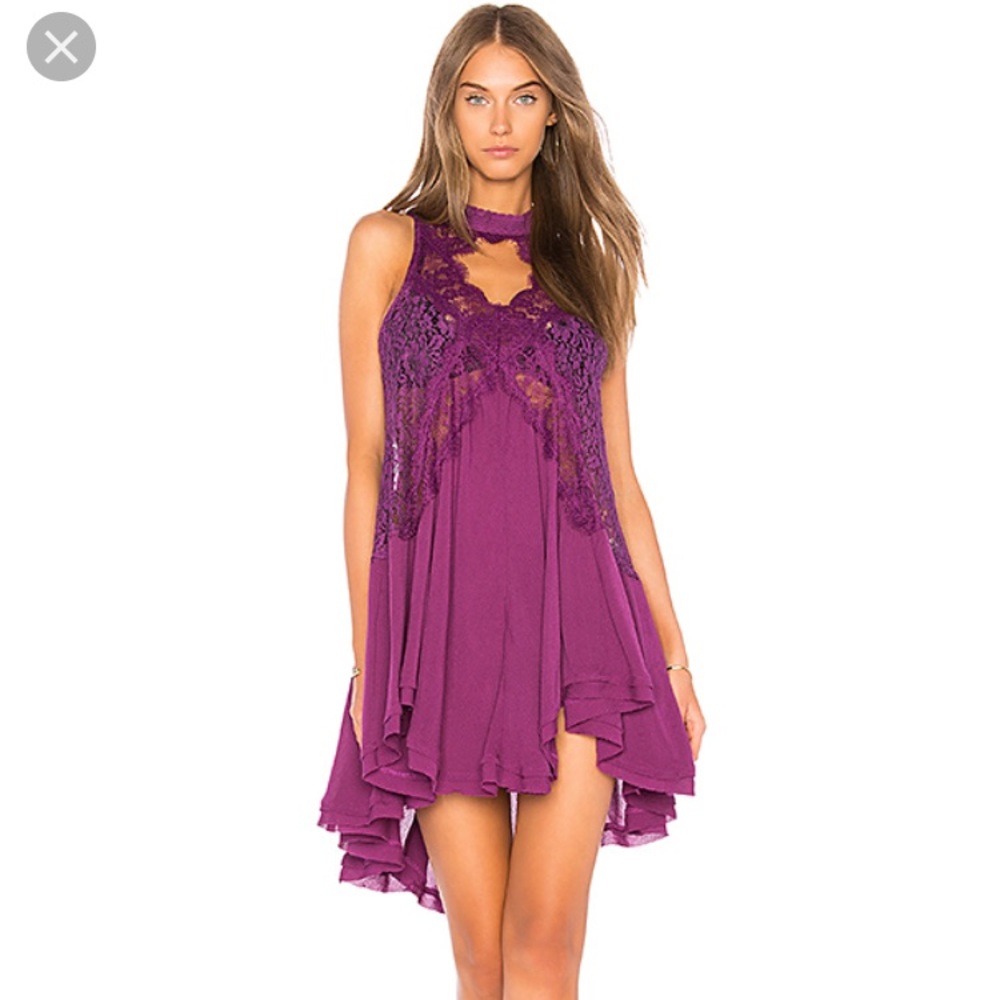 Free People Telltale Tunic Purple $108